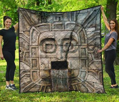 Mayan Stone Print Quilt