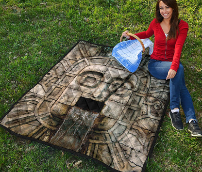 Mayan Stone Print Quilt