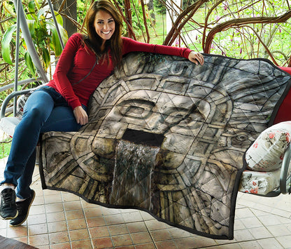 Mayan Stone Print Quilt