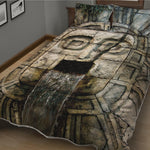 Mayan Stone Print Quilt Bed Set