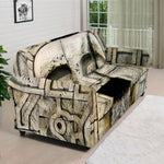 Mayan Stone Print Sofa Cover