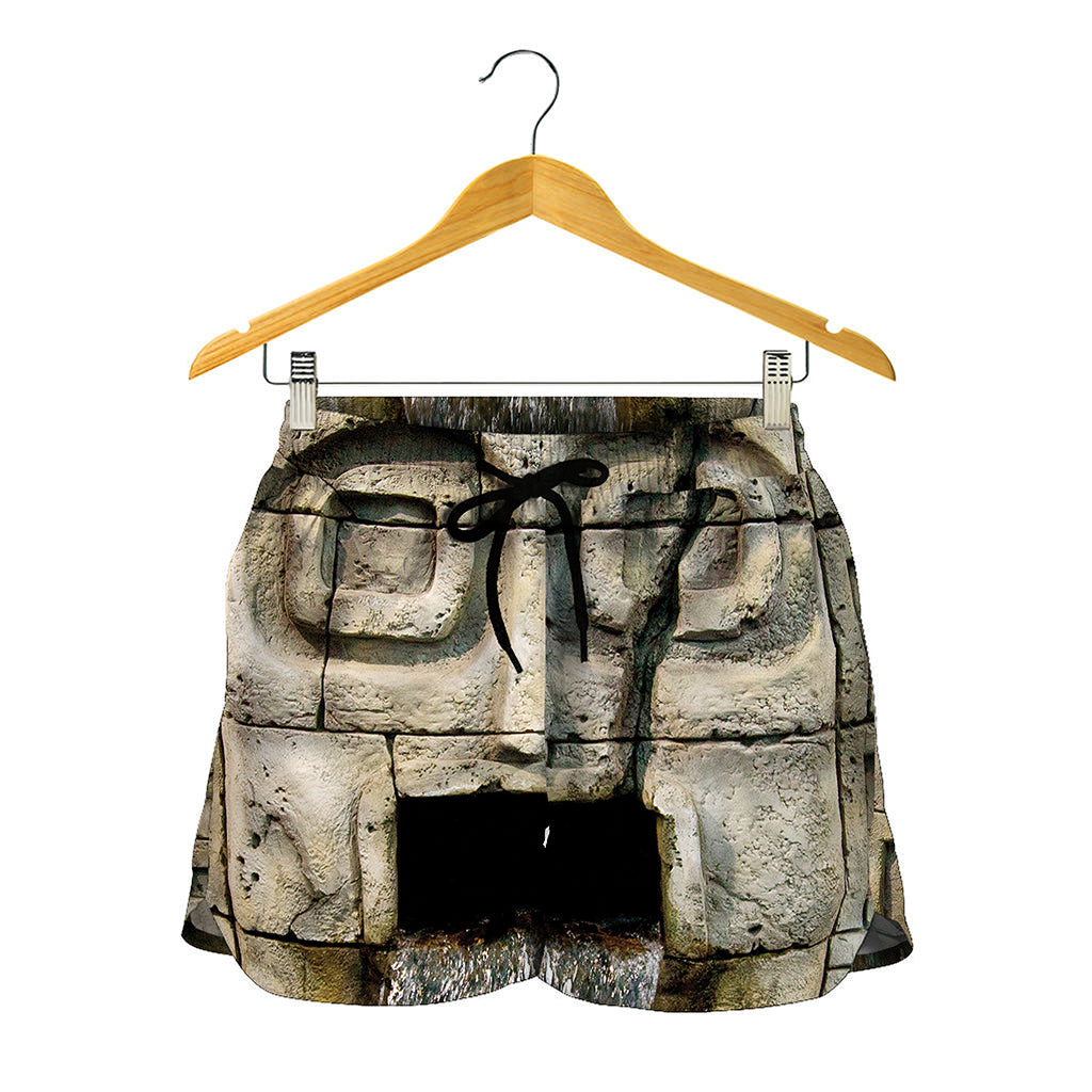 Mayan Stone Print Women's Shorts