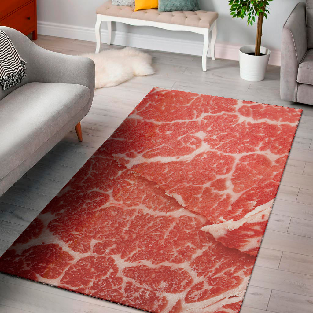 Meat Print Area Rug