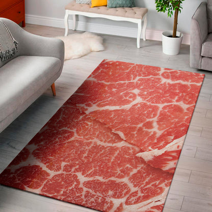 Meat Print Area Rug