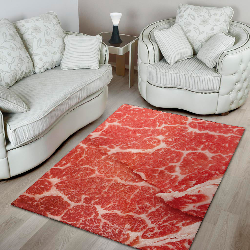 Meat Print Area Rug