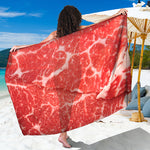 Meat Print Beach Sarong Wrap
