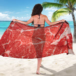 Meat Print Beach Sarong Wrap