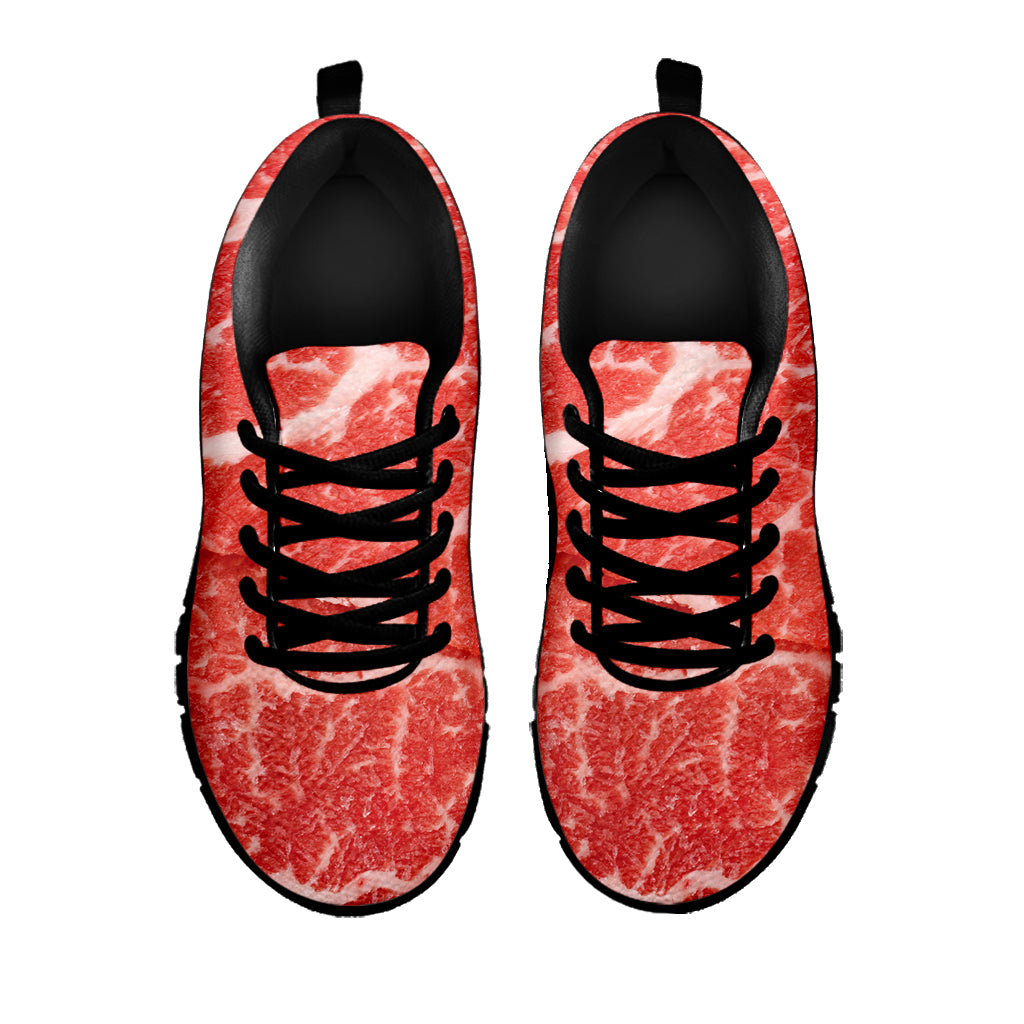 Meat Print Black Sneakers