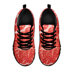 Meat Print Black Sneakers