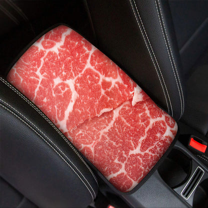 Meat Print Car Center Console Cover