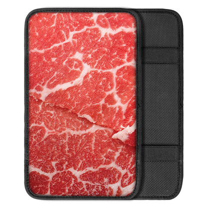 Meat Print Car Center Console Cover