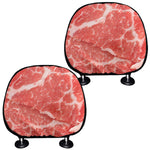Meat Print Car Headrest Covers