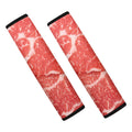 Meat Print Car Seat Belt Covers