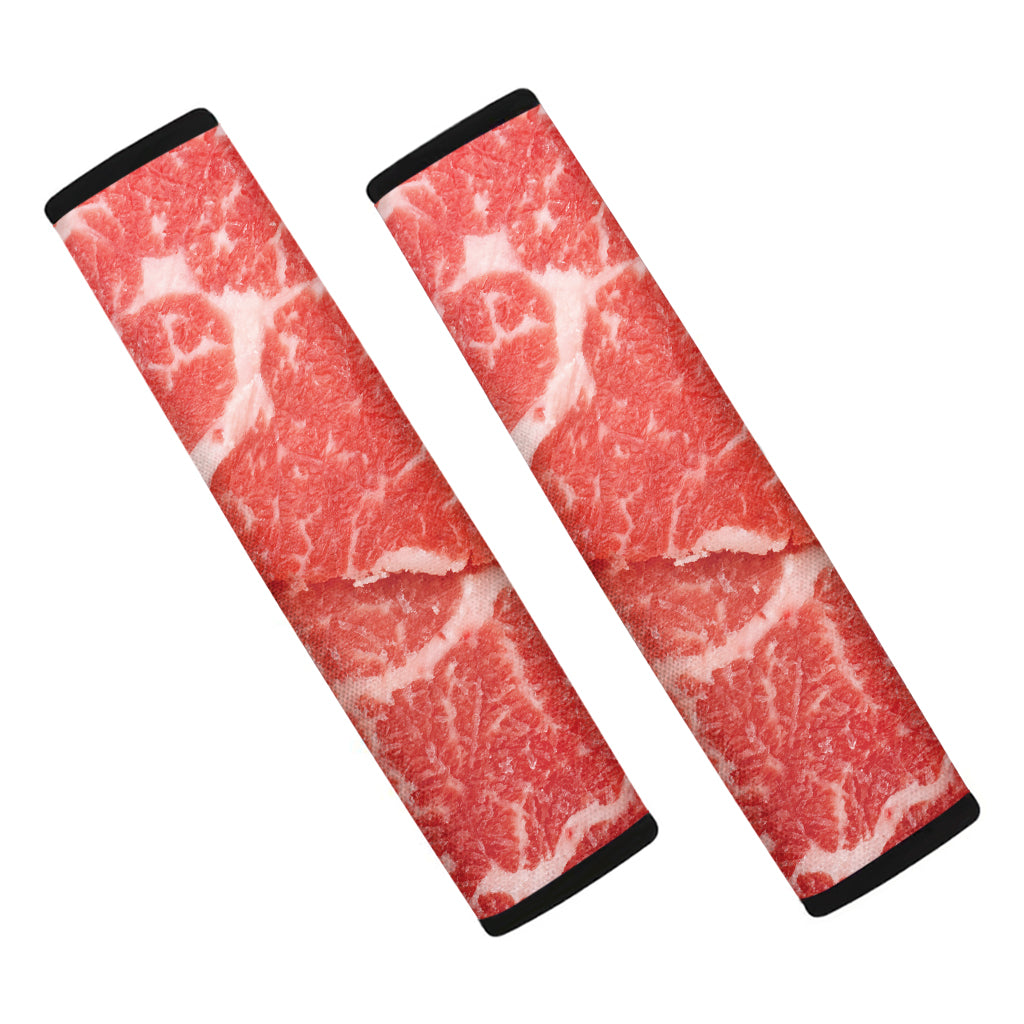 Meat Print Car Seat Belt Covers