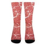 Meat Print Crew Socks
