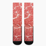 Meat Print Crew Socks