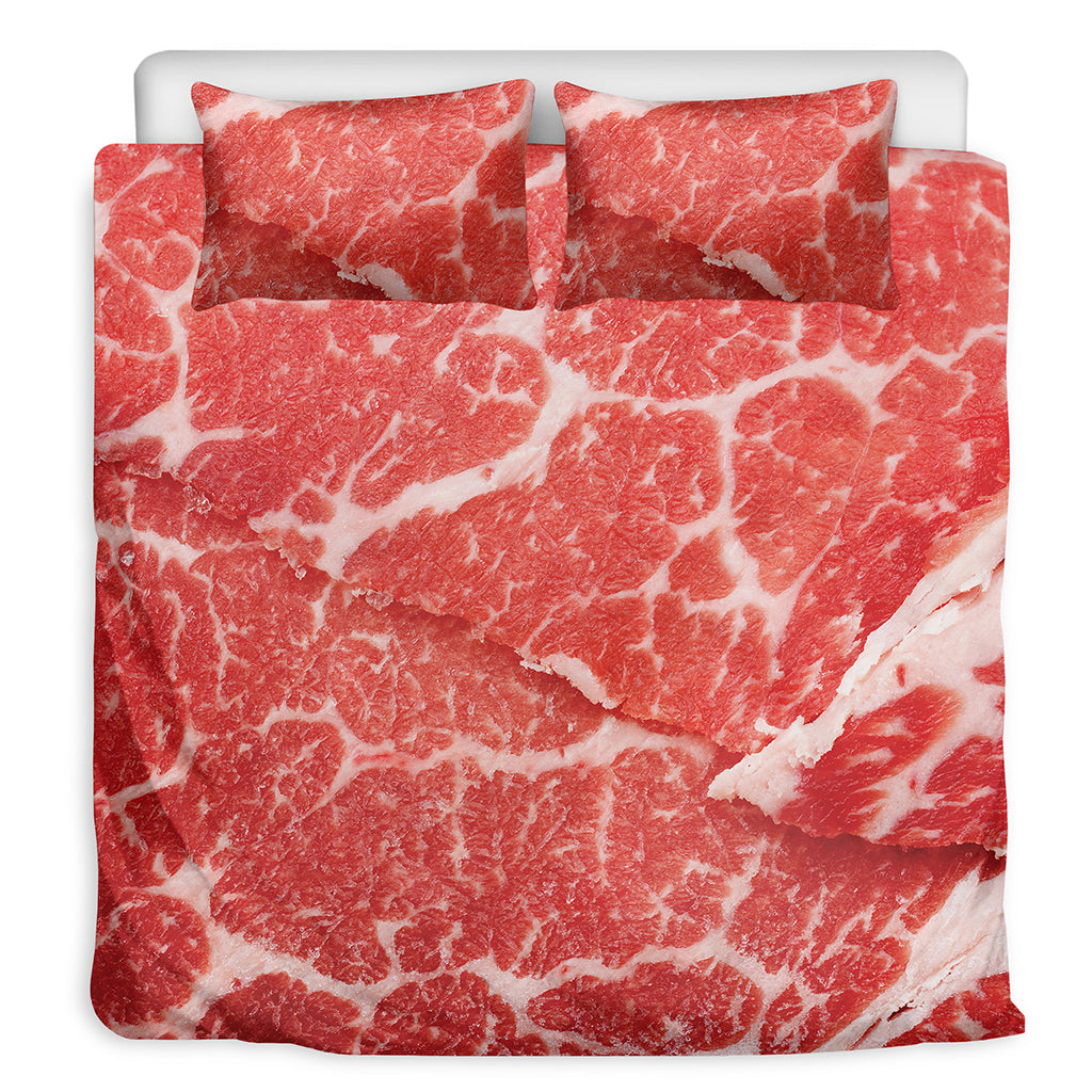Meat Print Duvet Cover Bedding Set