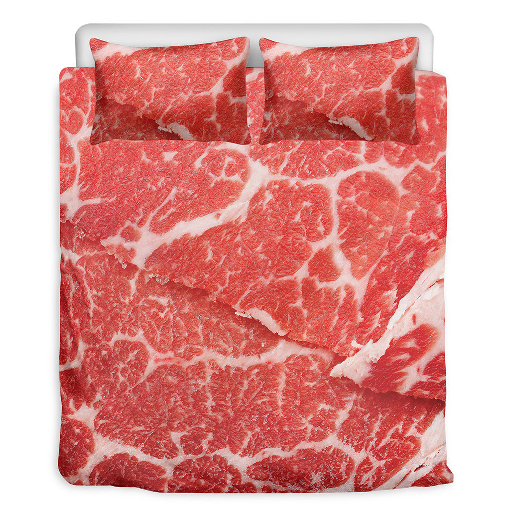 Meat Print Duvet Cover Bedding Set