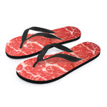 Meat Print Flip Flops
