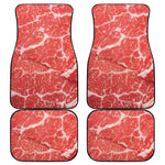 Meat Print Front and Back Car Floor Mats