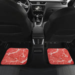 Meat Print Front and Back Car Floor Mats