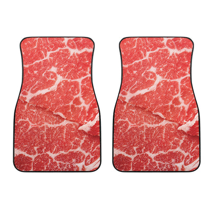 Meat Print Front Car Floor Mats