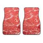 Meat Print Front Car Floor Mats