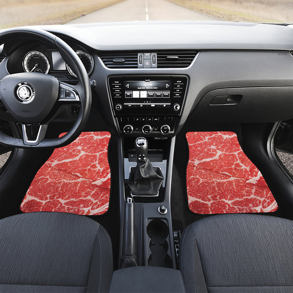Meat Print Front Car Floor Mats