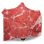 Meat Print Hooded Blanket