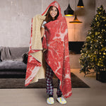 Meat Print Hooded Blanket