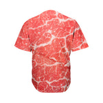 Meat Print Men's Baseball Jersey