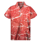 Meat Print Men's Short Sleeve Shirt