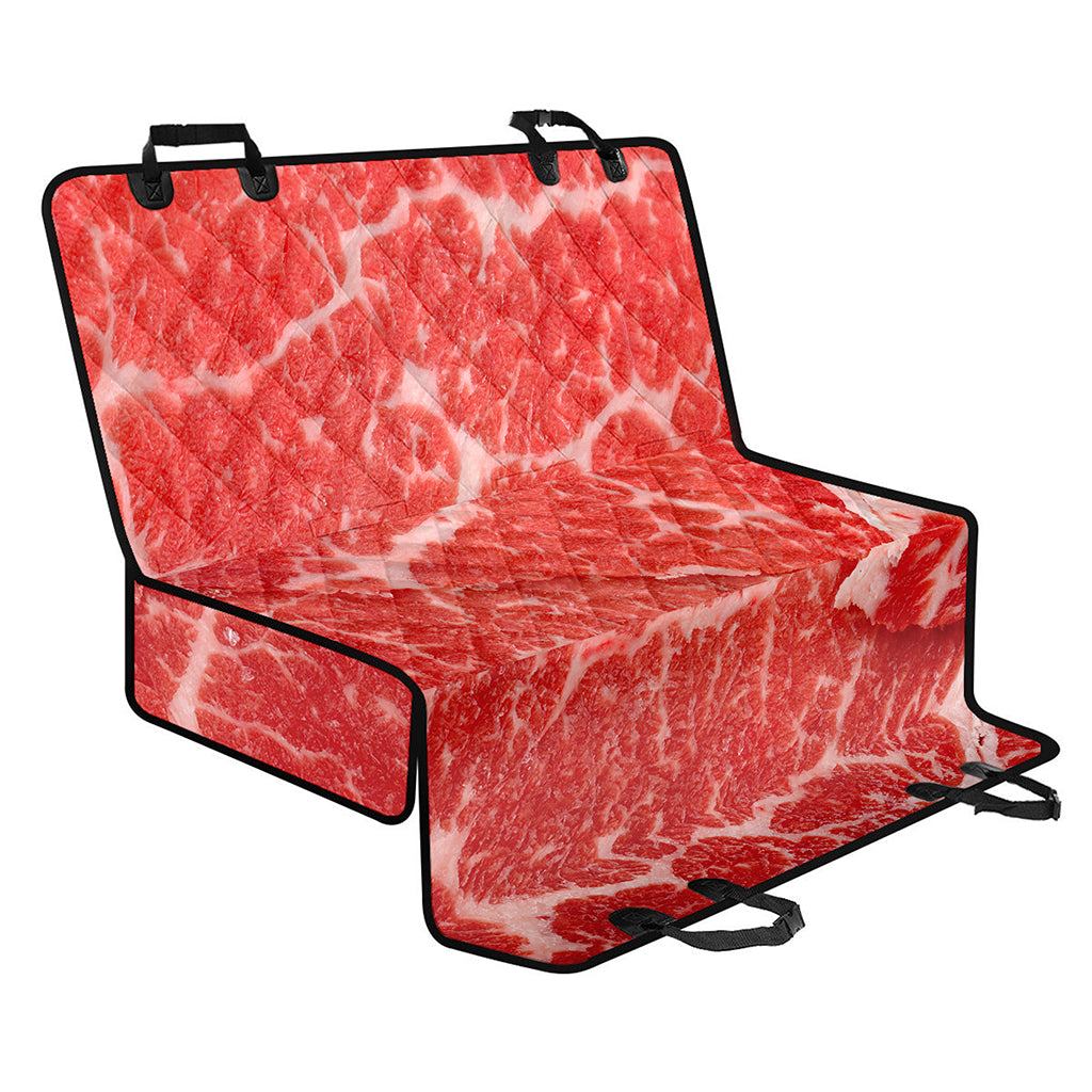Meat Print Pet Car Back Seat Cover
