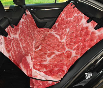 Meat Print Pet Car Back Seat Cover