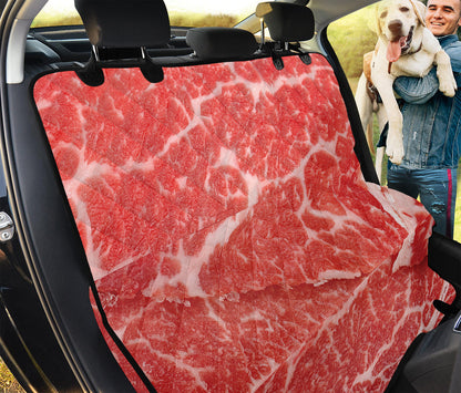 Meat Print Pet Car Back Seat Cover