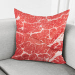 Meat Print Pillow Cover