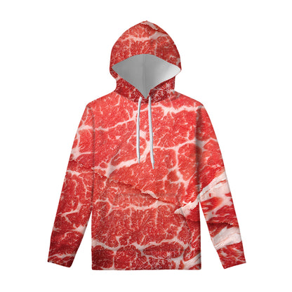 Meat Print Pullover Hoodie