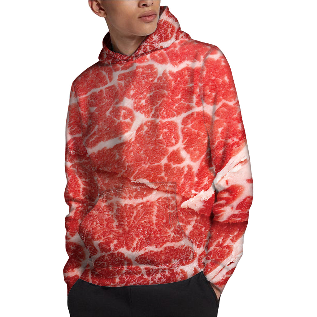 Meat Print Pullover Hoodie