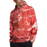 Meat Print Pullover Hoodie