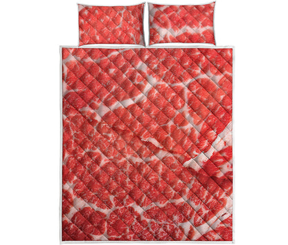 Meat Print Quilt Bed Set