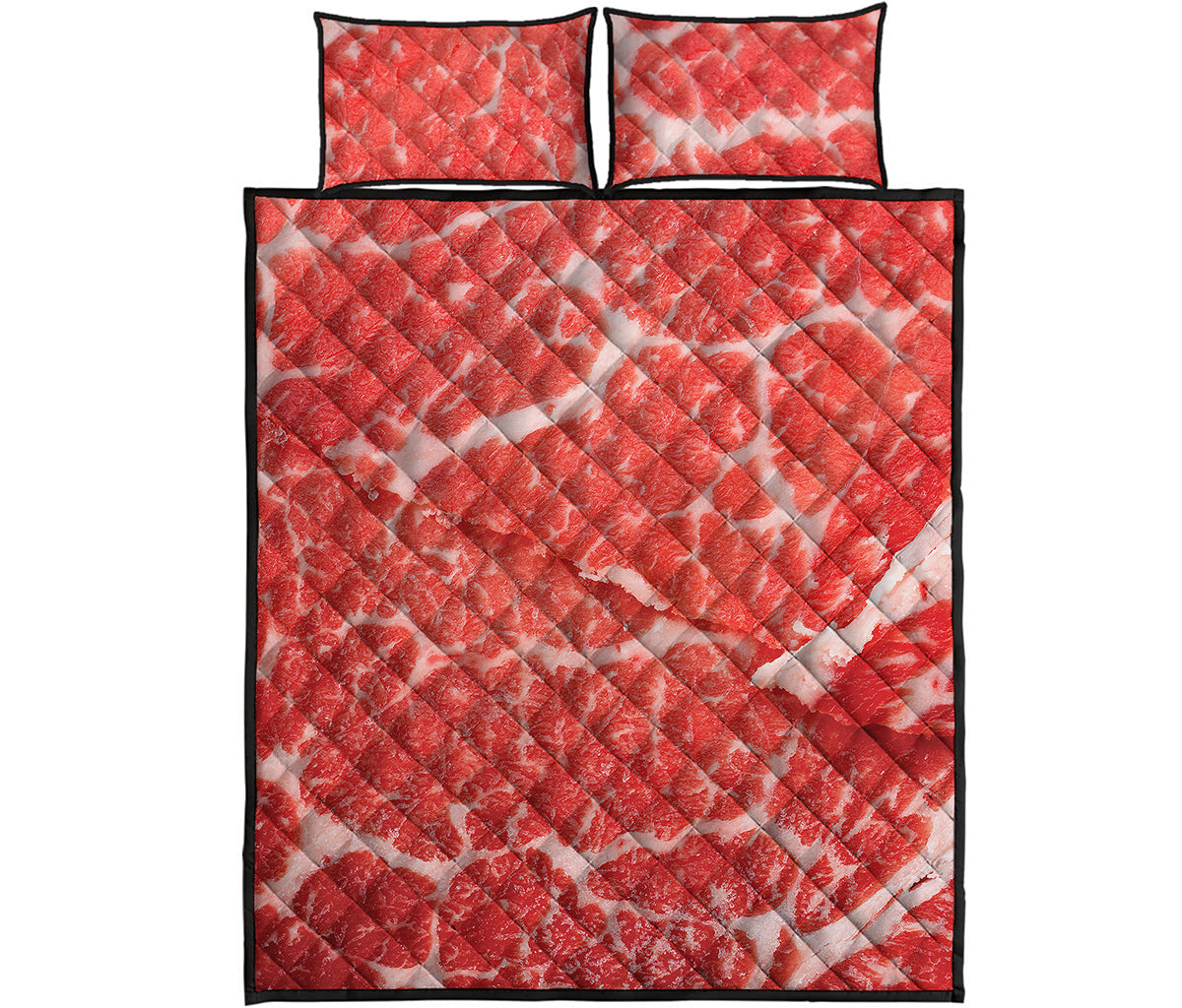 Meat Print Quilt Bed Set