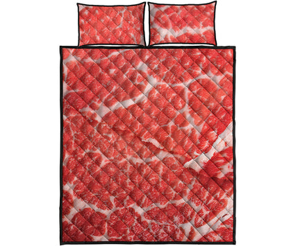 Meat Print Quilt Bed Set