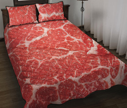 Meat Print Quilt Bed Set