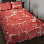 Meat Print Quilt Bed Set
