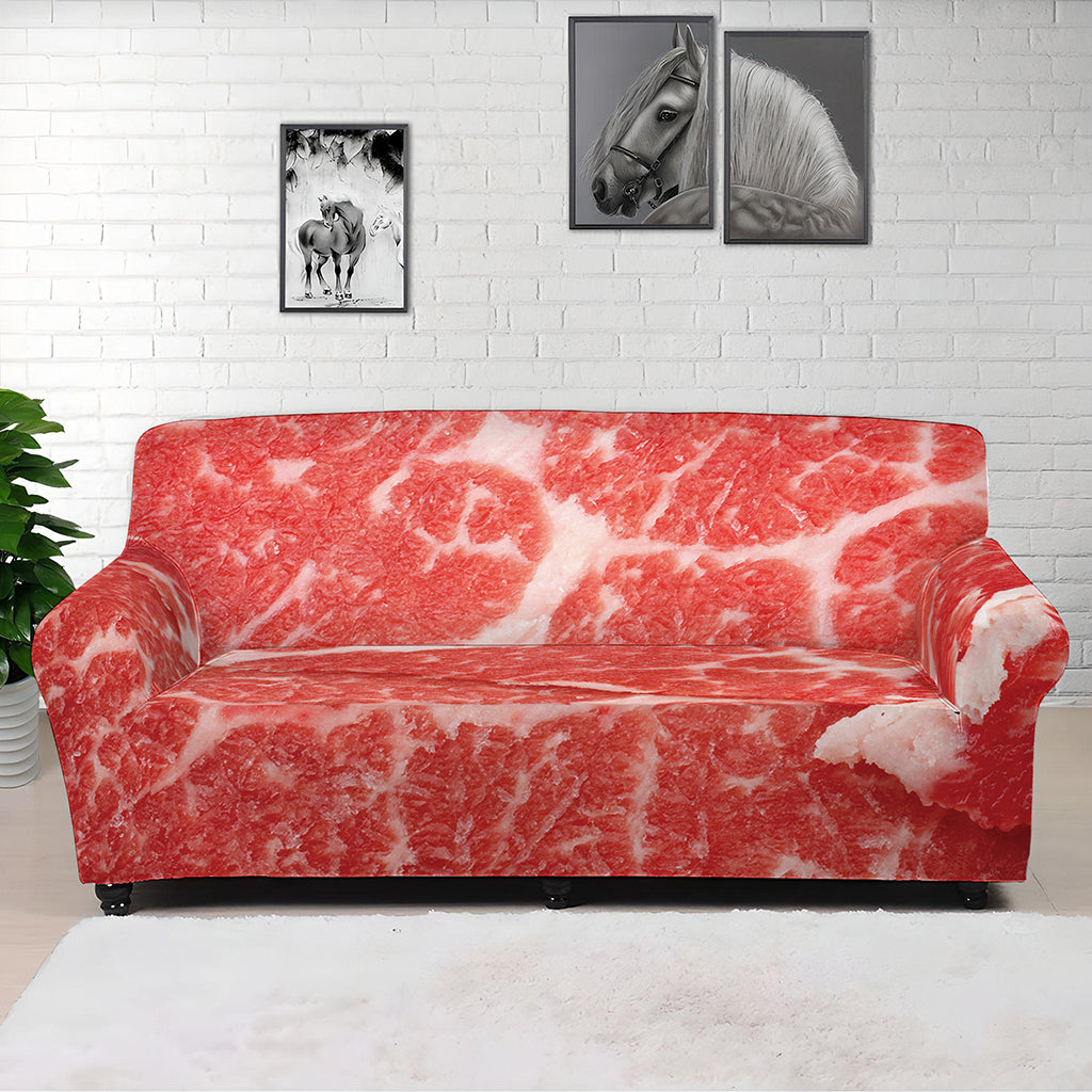 Meat Print Sofa Cover