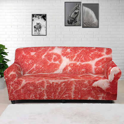 Meat Print Sofa Cover