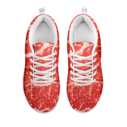 Meat Print White Sneakers
