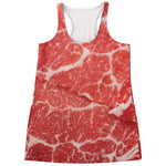 Meat Print Women's Racerback Tank Top