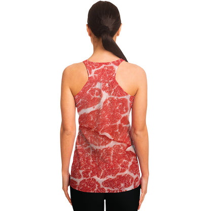 Meat Print Women's Racerback Tank Top