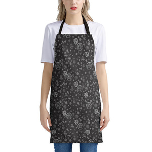 Mechanic Nuts and Bolts Pattern Print Apron